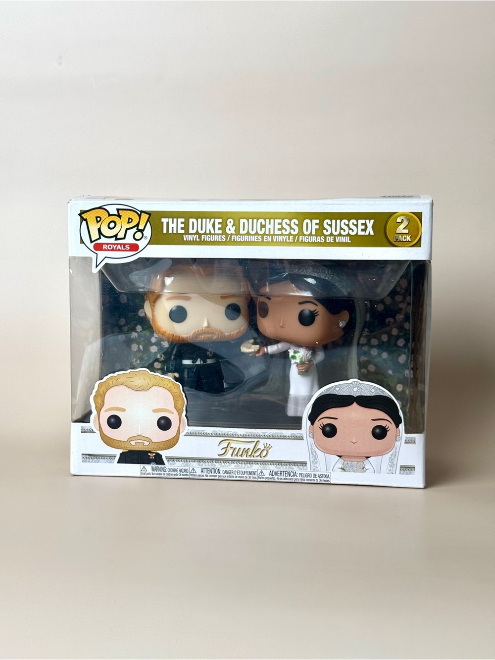 Funko Pop! Royals The Duke & Duchess of Sussex 2-Pack - White